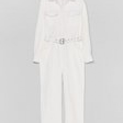 Stitch Detail Denim Jumpsuit Boilersuit