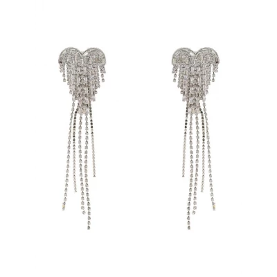 Crystal Tassel Earrings