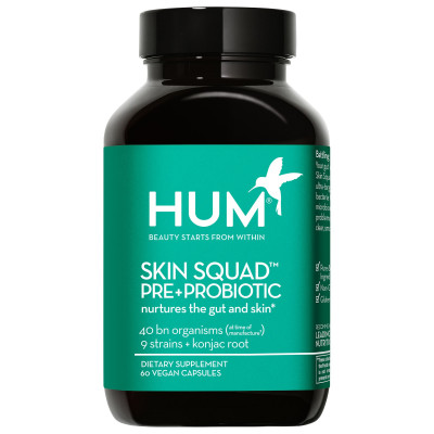 HUM Nutrition Skin Squad&trade; Pre + Probiotic Clear Skin Supplement 60 Vegan Capsules