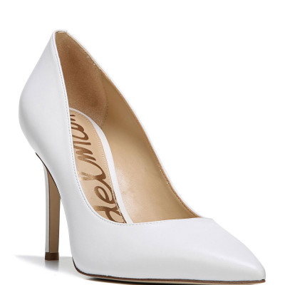 Hazel Napa Leather Pointed-Toe Pumps