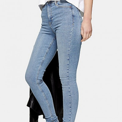 Tall Bleach Ripped Back Pocket Jamie Skinny Jeans - Bleach Stone