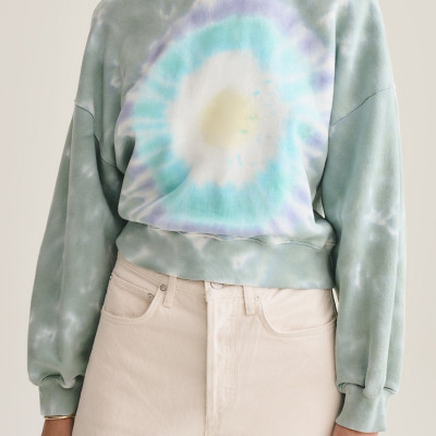 Balloon Sleeve Sweatshirt In Spun