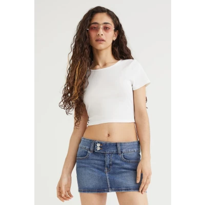 Denim Mini Skirt