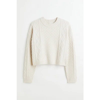 H & M - H & M+ Cable-knit Sweater - Beige