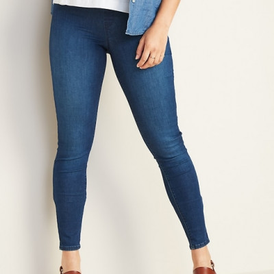 Mid-Rise Built-In Sculpt Rockstar Jeggings for Women