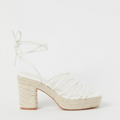 Platform Sandals - White