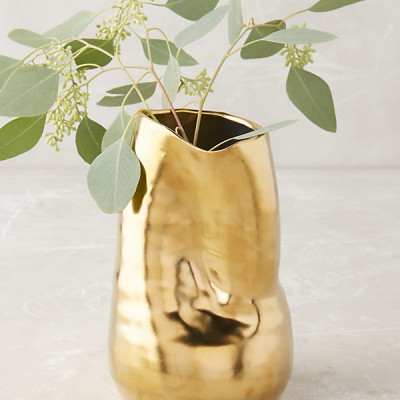 Goldshine Vase By Anthropologie in Gold