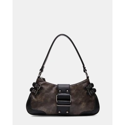 NICO BAG Brown Distressed Shoulder Bag