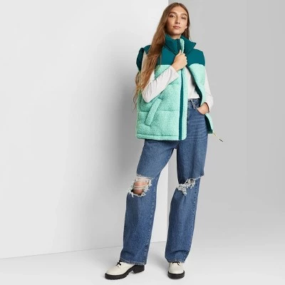 Women's Oversized Puffer Vest - Wild Fable