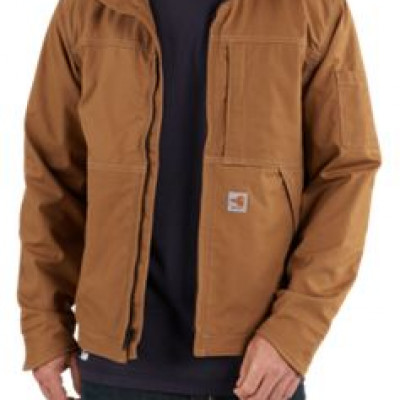 Carhartt Full Swing Quick Duck Flame-Resistant Jacket for Men - Carhartt Brown -