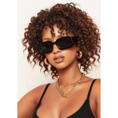 Logan Black Chunky Cat Eye Sunglasses
