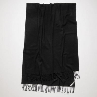 Oversized Cashmere Scarf Black