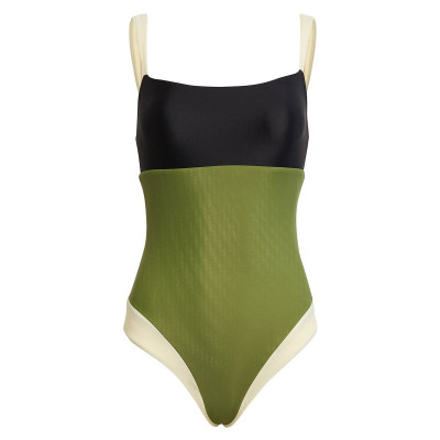 The Divine One Piece (Olive/Black/Cream)