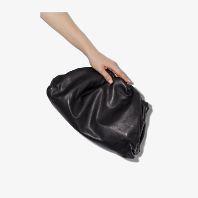 Bottega Veneta black The Pouch leather clutch bag