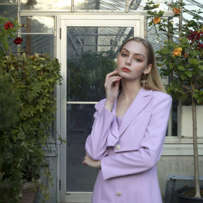LAVENDER BLAZER DRESS SET