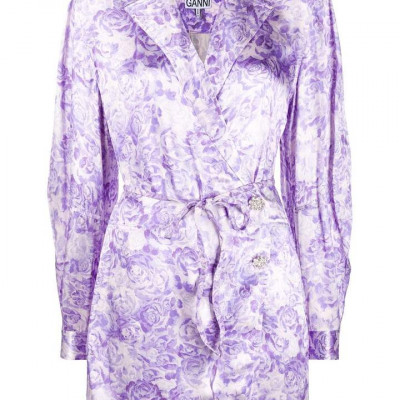 Violet Tulip Satin Dress