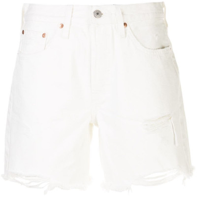 Levis 501 mid-thigh shorts - White