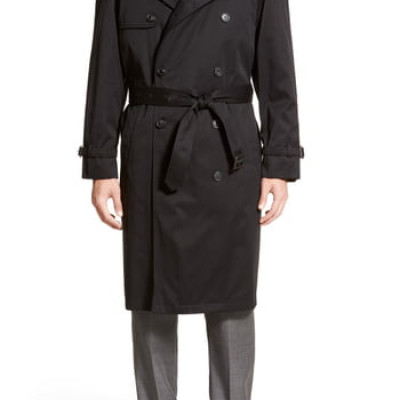 Mens Hart Schaffner Marx Barrington Classic Fit Cotton Blend Trench Coat