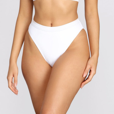Minimal High Waist Swim Bottoms