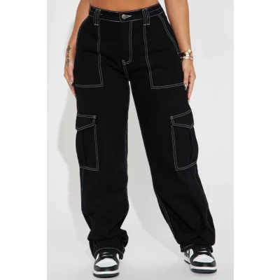 Give Me A Break Cargo Carpenter Jeans Shorter Length