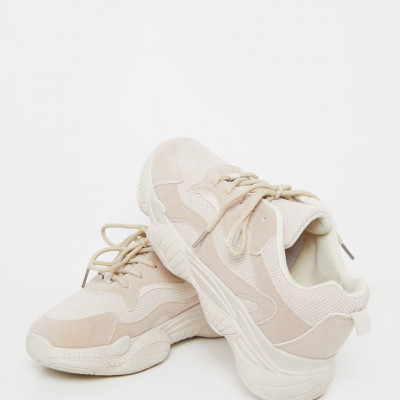 Sand Bubble Sole Lace Up Sneakers