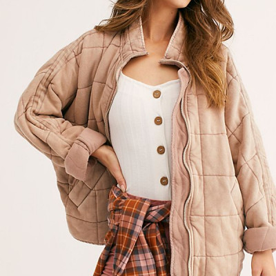 Dolman Quilted Knit Jacket