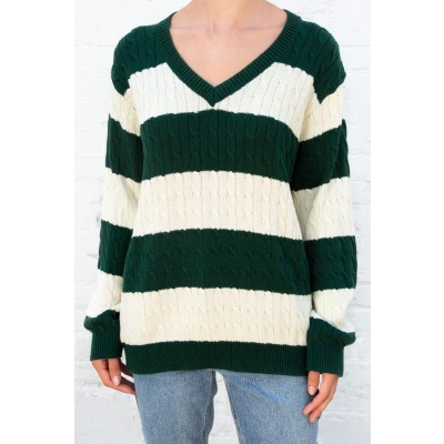 Nikki Cotton Stripe Sweater