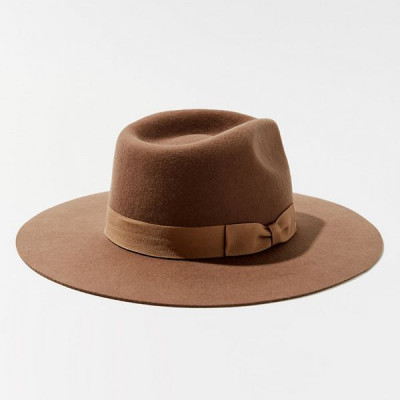 Flat Brim Felt Fedora