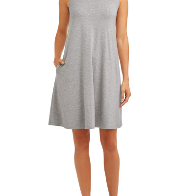 Time and Tru Women's Sleeveless Knit Dress