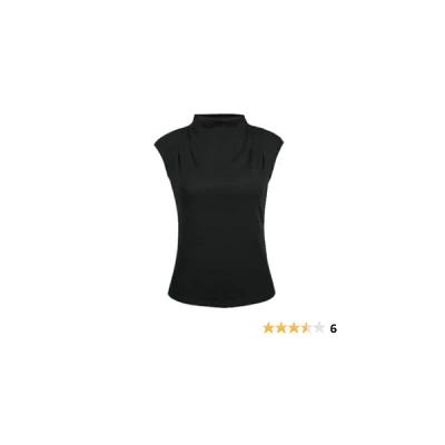 Hobemty Women's Sleeveless Blouse Summer 2024 Mock Neck Blouse