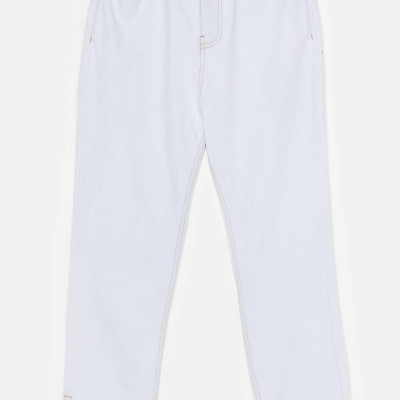 Womens Split It Both Ways High-Waisted Mom Jeans - White - 6, White