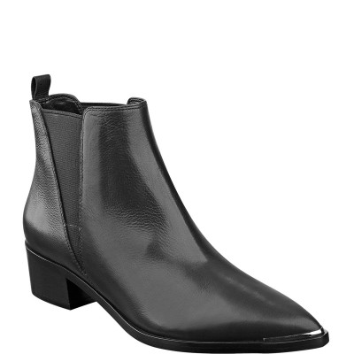 Yale Leather Pointed Chelsea Booties
