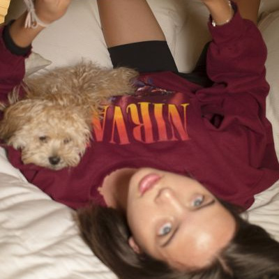 Nirvana Unplugged Oversized Crew Neck Sweatshirt