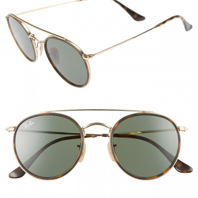 Ray-Ban 51mm Aviator Sunglasses - Gold/ Green