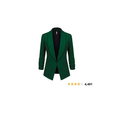 Lock and Love Women 3/4 Sleeve Blazer