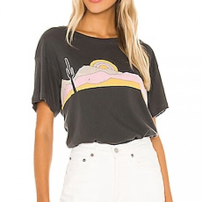 Wildfox Couture Saguaro Sunset Manchester Tee in Dirty Black | REVOLVE
