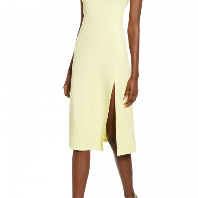 Womens Leith Scoop Neck Midi Dress
