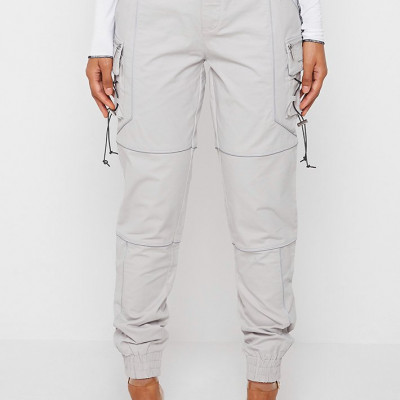 Reflective Piped Cargo Pants