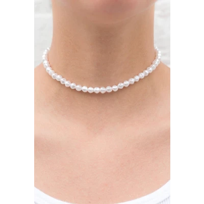 Faux Pearl Choker