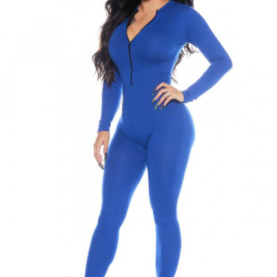 Shes Fire Jumpsuit- Royal