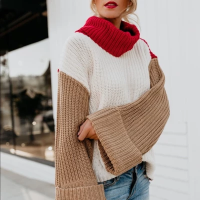 Apres Ski Knit Colorblock Sweater