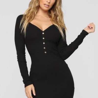 Fae Mini Dress - Black