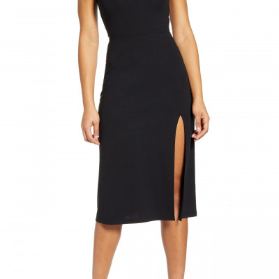 Womens Leith Scoop Neck Midi Dress