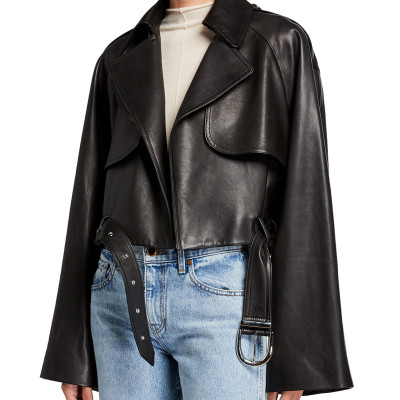 Krista Leather Moto Jacket