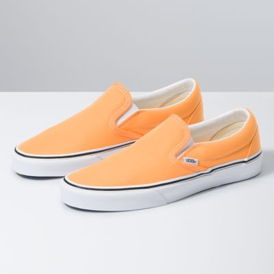 Vans Neon Slip-On (Blazing Orange/True White)