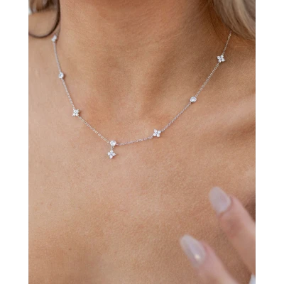 Lucky Clover Silver Necklace