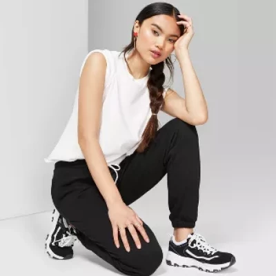 Women's High-Rise Vintage Jogger Sweatpants