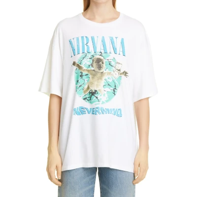 R13 Nirvana Nevermind Album Cover Graphic Tee in Ecru at Nordstrom