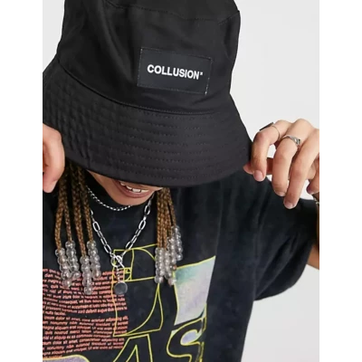 Unisex bucket hat with logo patch