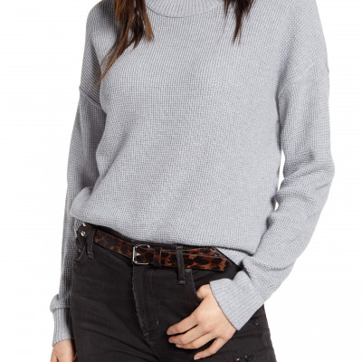 Womens Treasure & Bond Thermal Stitch Pullover